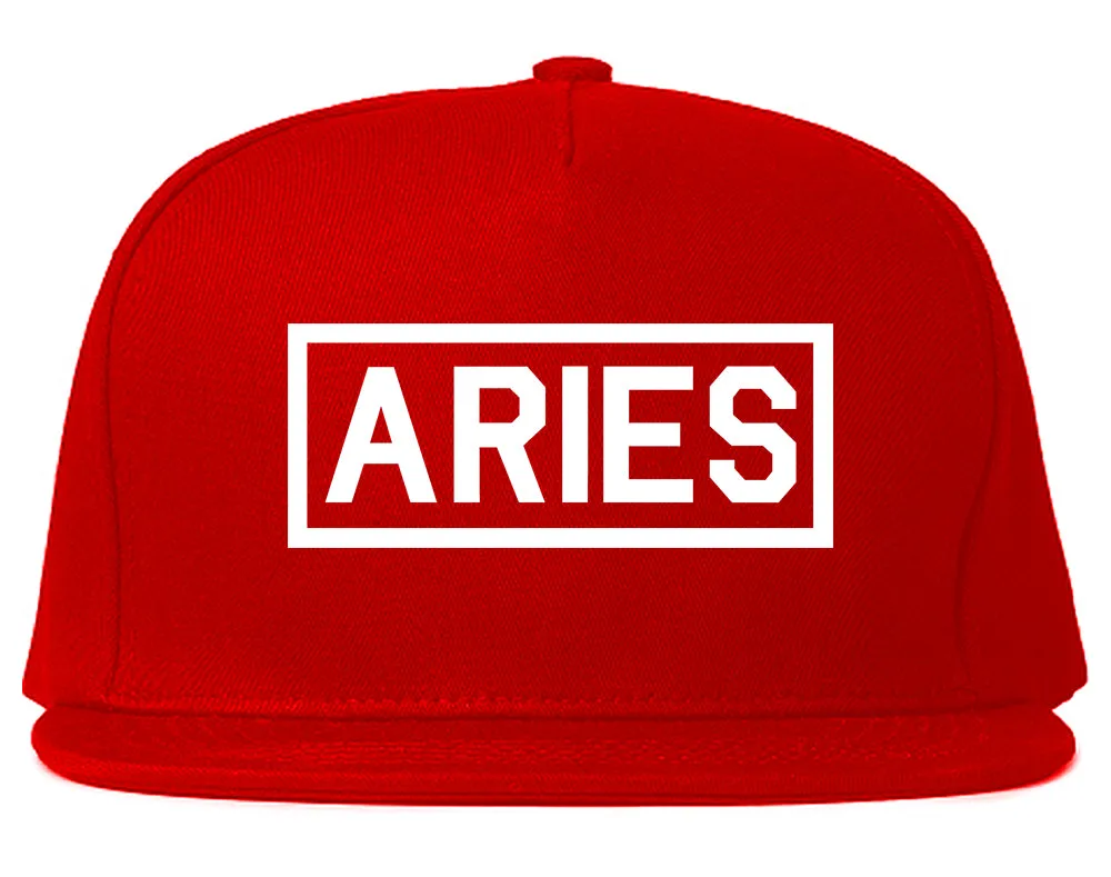 Aries Horoscope Sign Mens Snapback Hat