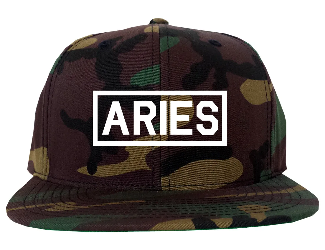 Aries Horoscope Sign Mens Snapback Hat