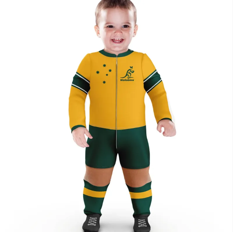 ARU Footy Suit Body Suit - Wallabies - Baby Toddler - Rugby Union