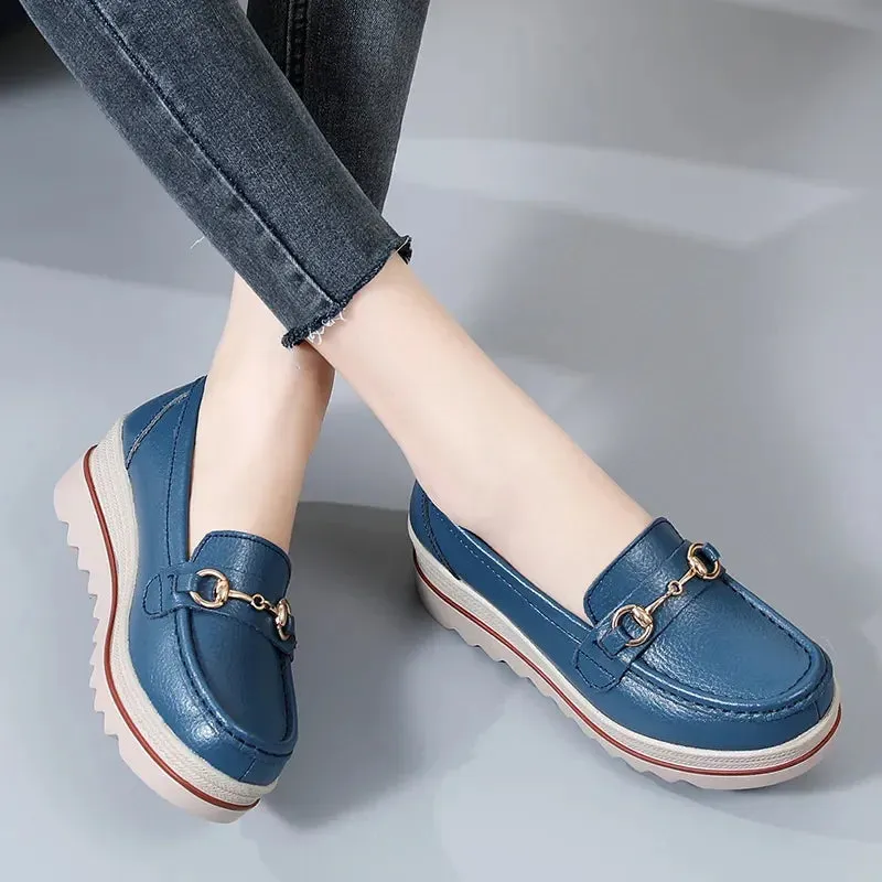 Ashore Shop Women Casual Shoes Designer Flat Platform Loafers