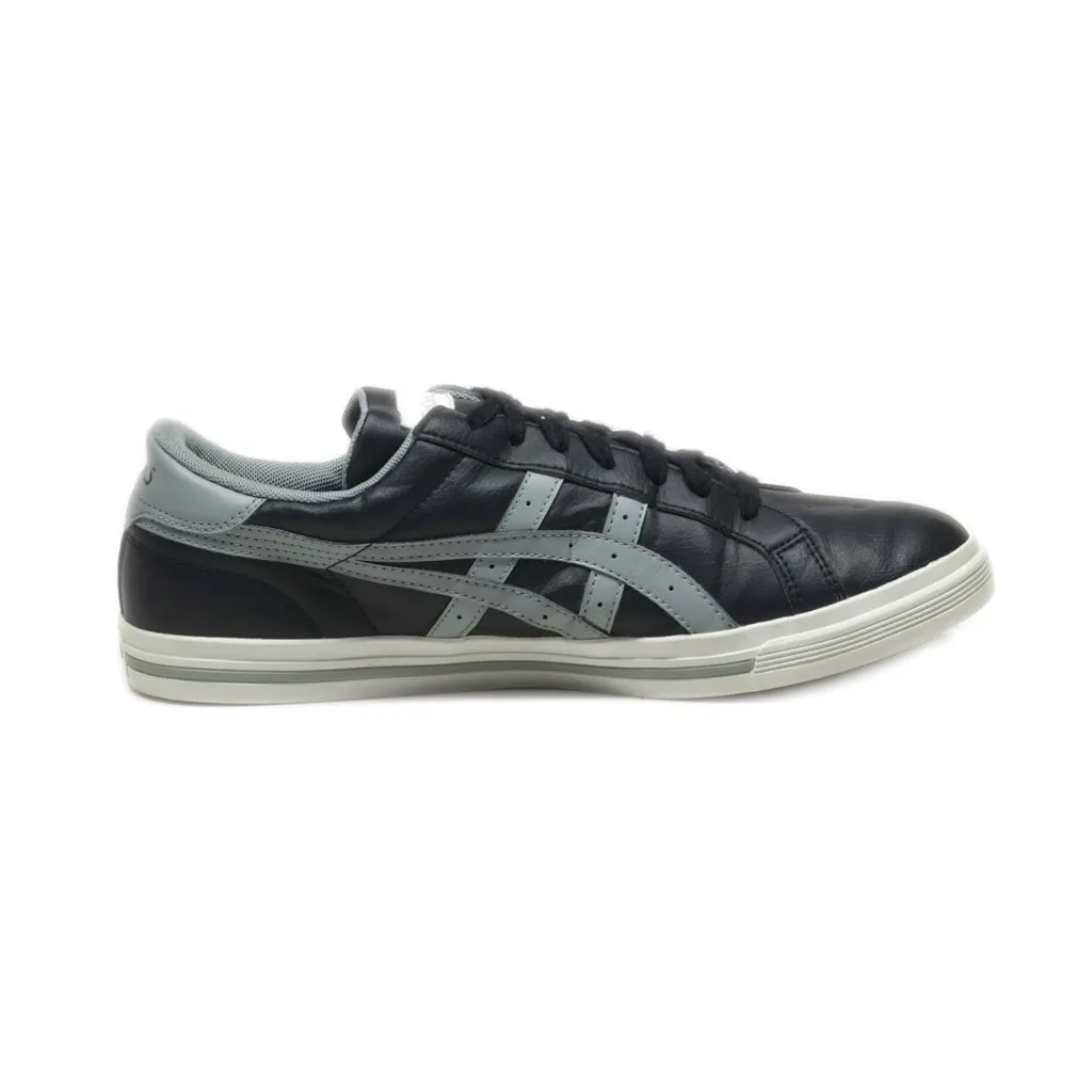 Asics Calssic Tempo Sport Shoes Pu Leather Black Colour For Men