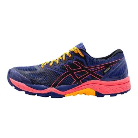 Asics Gel Fuji Trabuco 5 Trekking Sport Shoes Fabric Blue Colour For Men