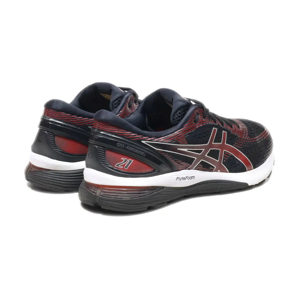 Asics Gel-Nimbus 21 Sport Shoes Fabric Black Colour For Men