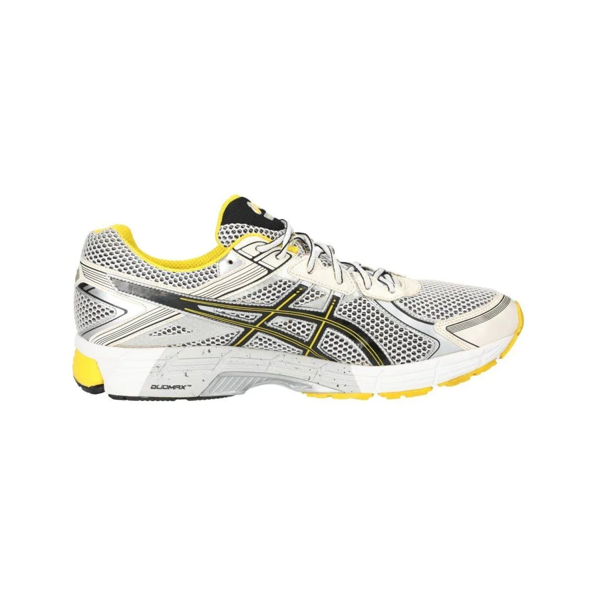 Asics Gt1000 Running Sport Shoes Fabric Silver Colour For Men