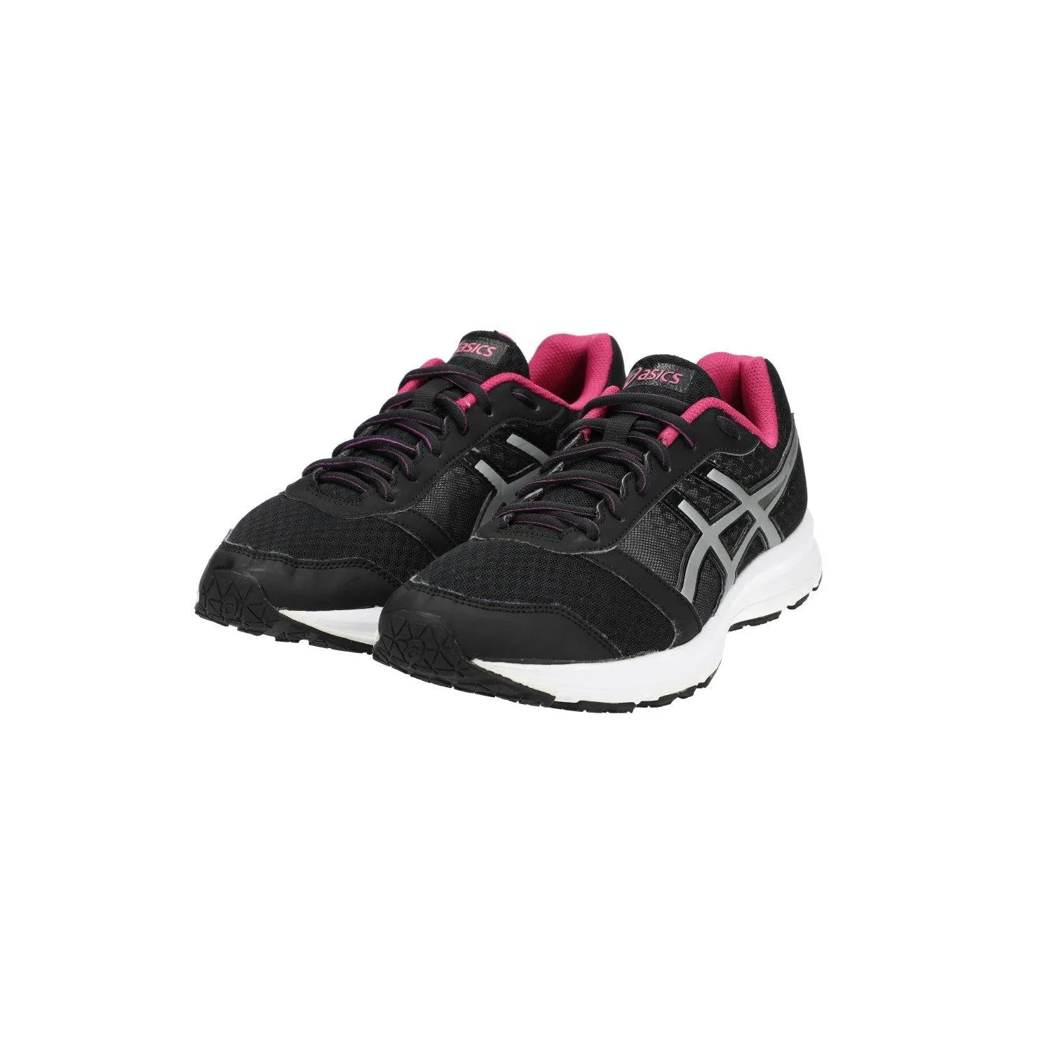 Asics Patriot 8 Running Sport Shoes Fabric Black Colour For Women