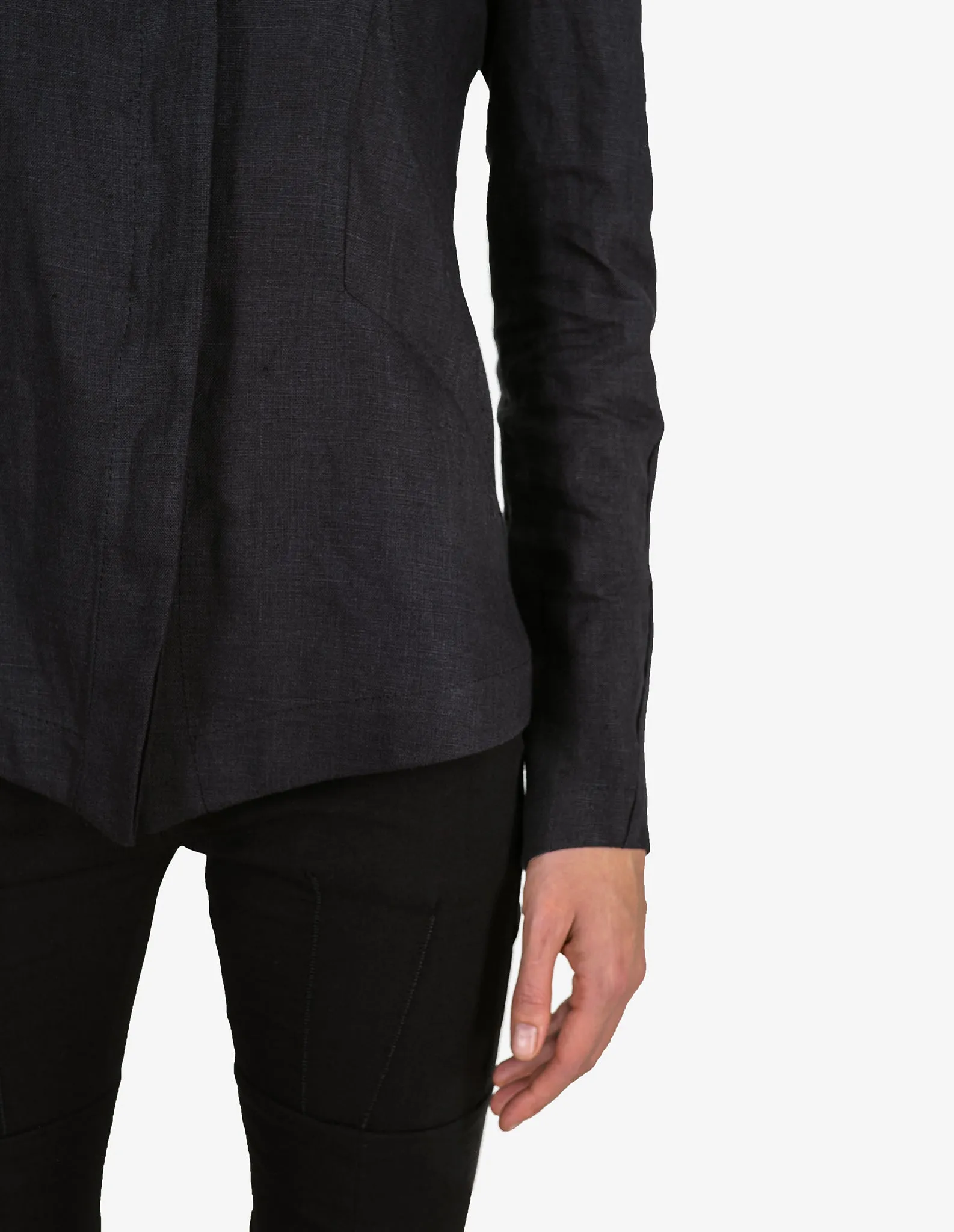 Asymmetric Linen Shirt