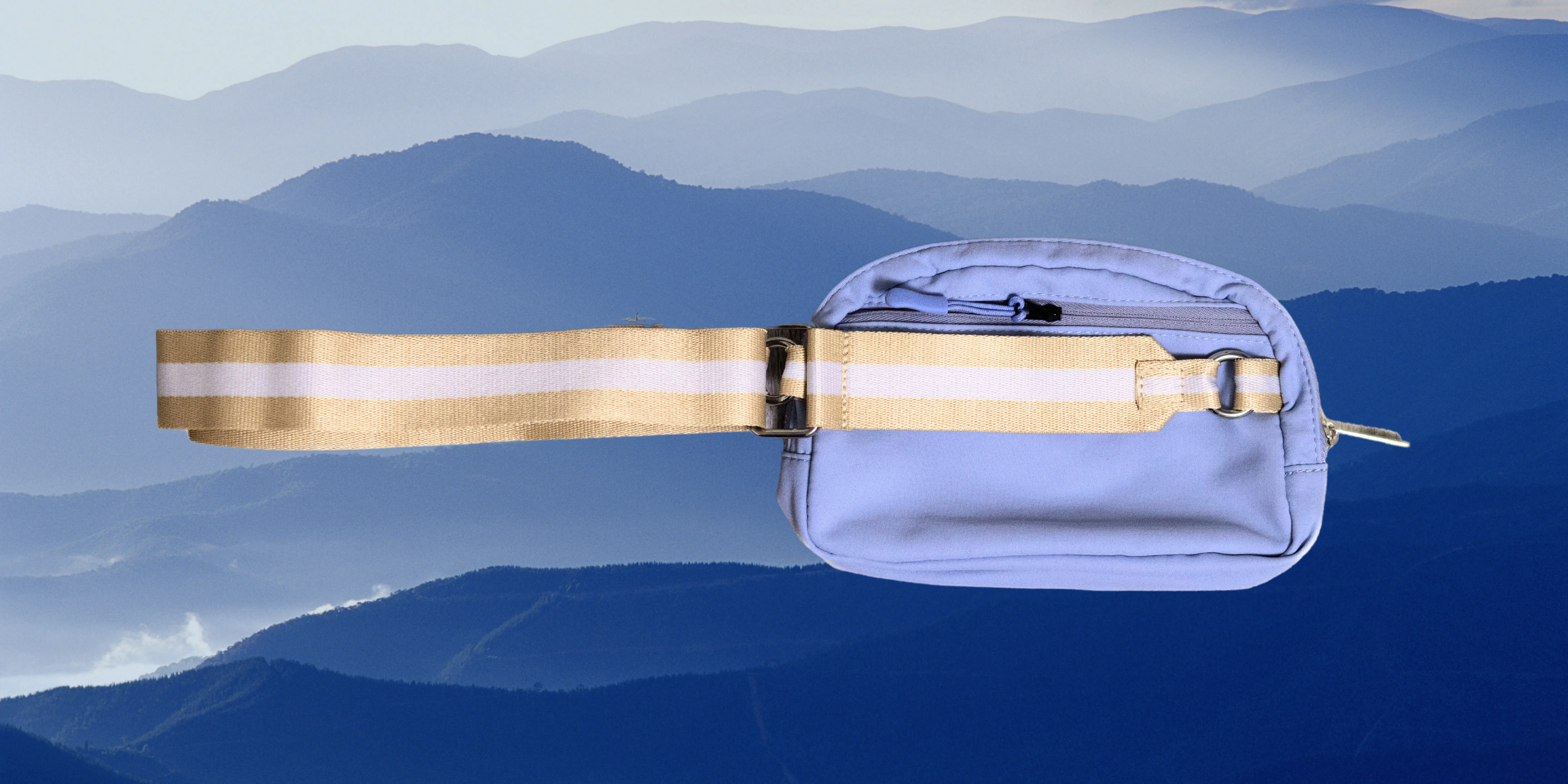 Atmospheric Blue Ethereal Crossbody Bag