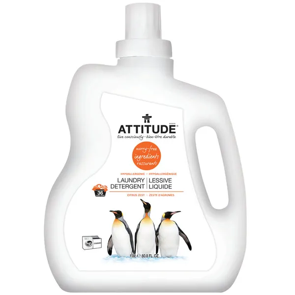 Attitude Detergent 2X He- 40 Loads Citrus Zest 2L