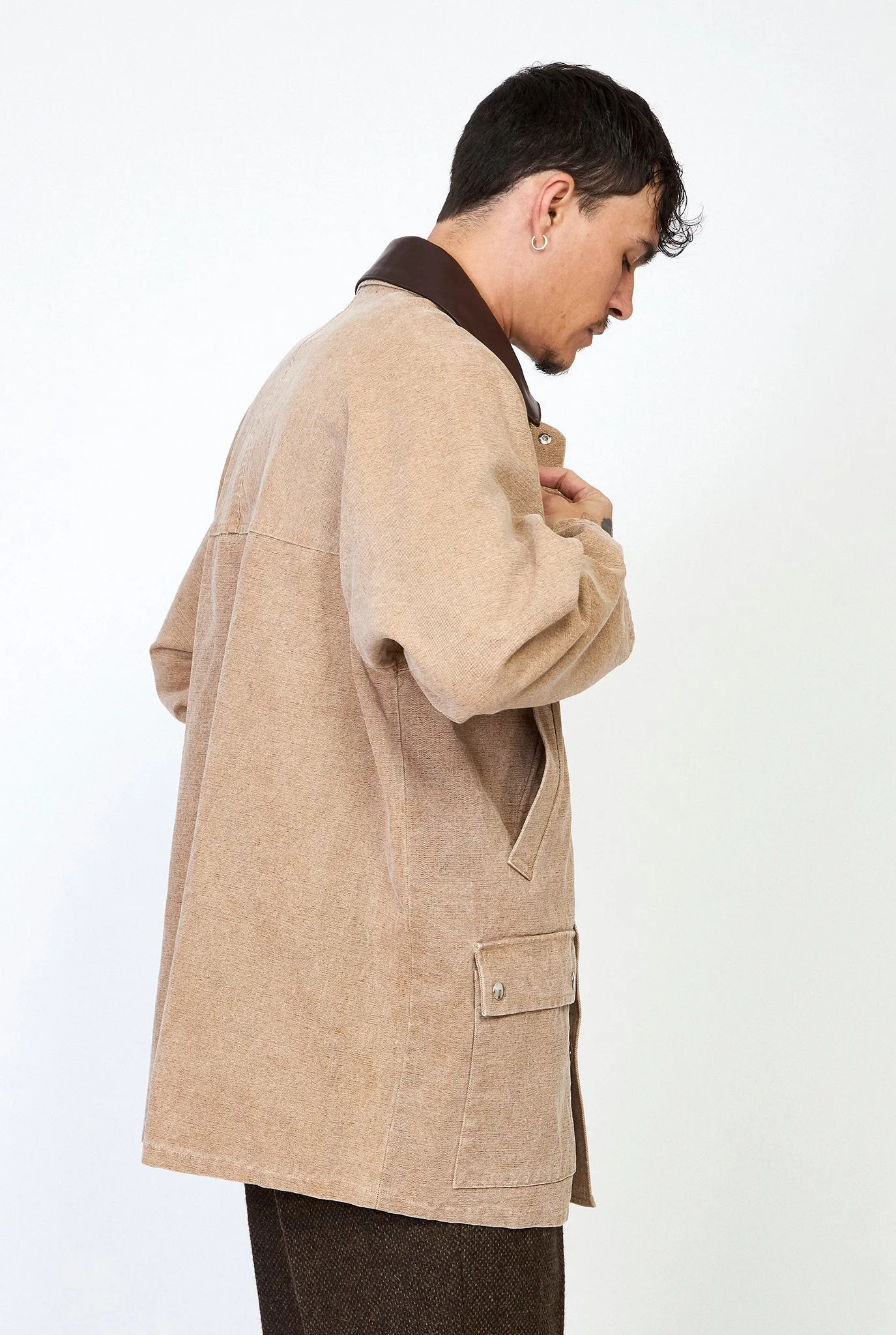 AURALEE Organic Canvas Hunting Blouson