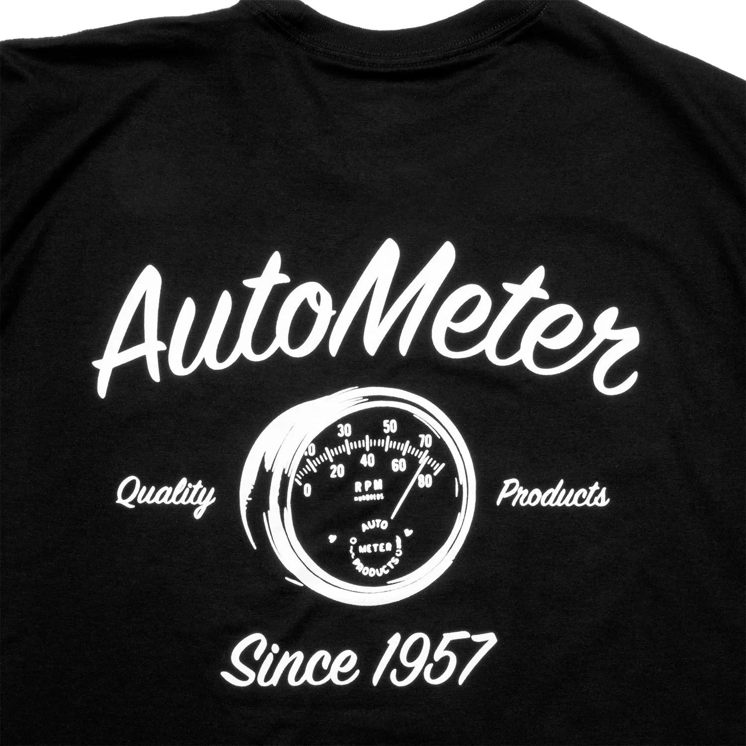 AutoMeter 0423M T-SHIRT; ADULT MEDIUM; BLACK; VINTAGE