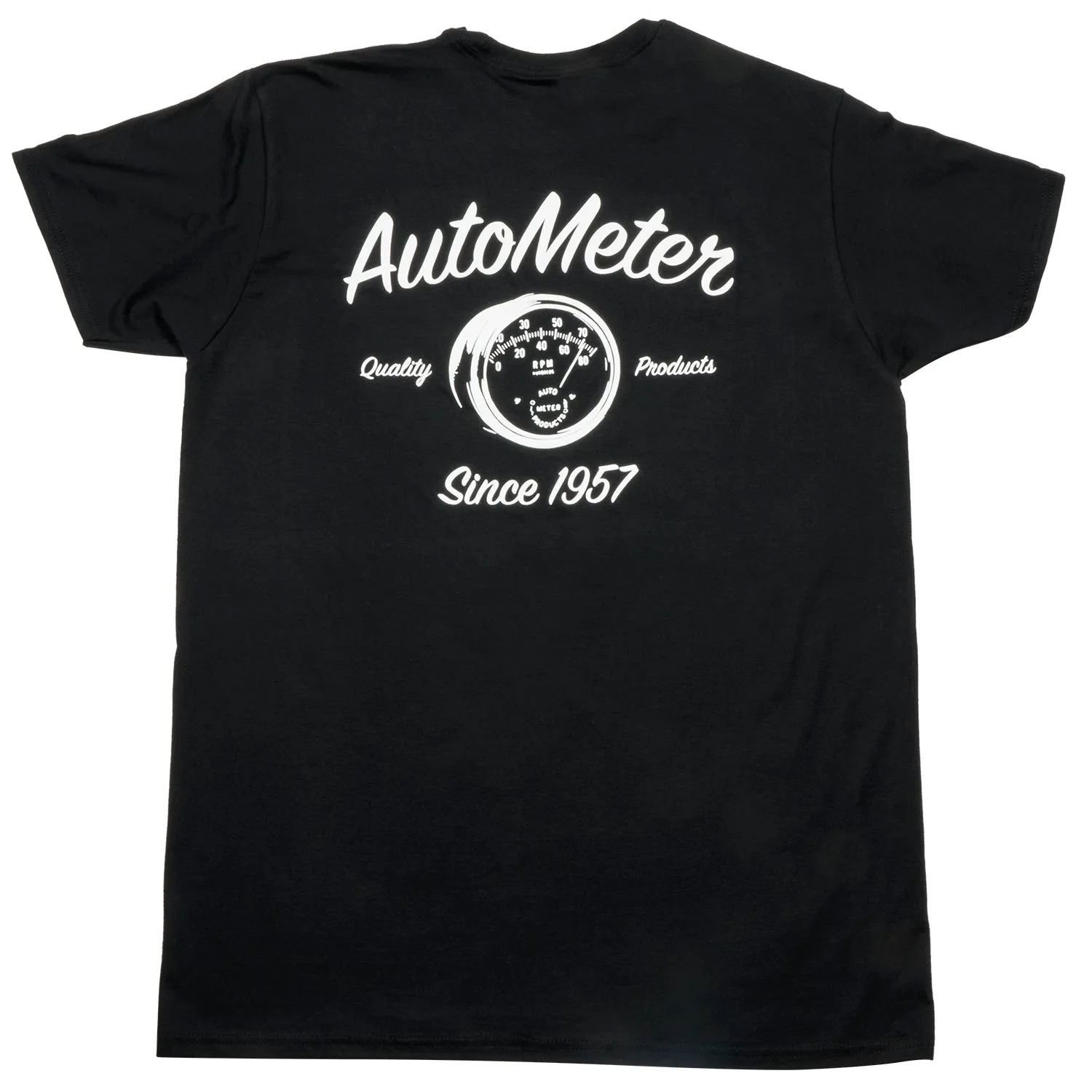 AutoMeter 0423M T-SHIRT; ADULT MEDIUM; BLACK; VINTAGE