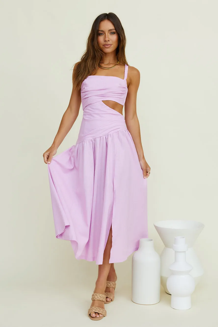 Autumn Warmth Maxi Dress Lilac