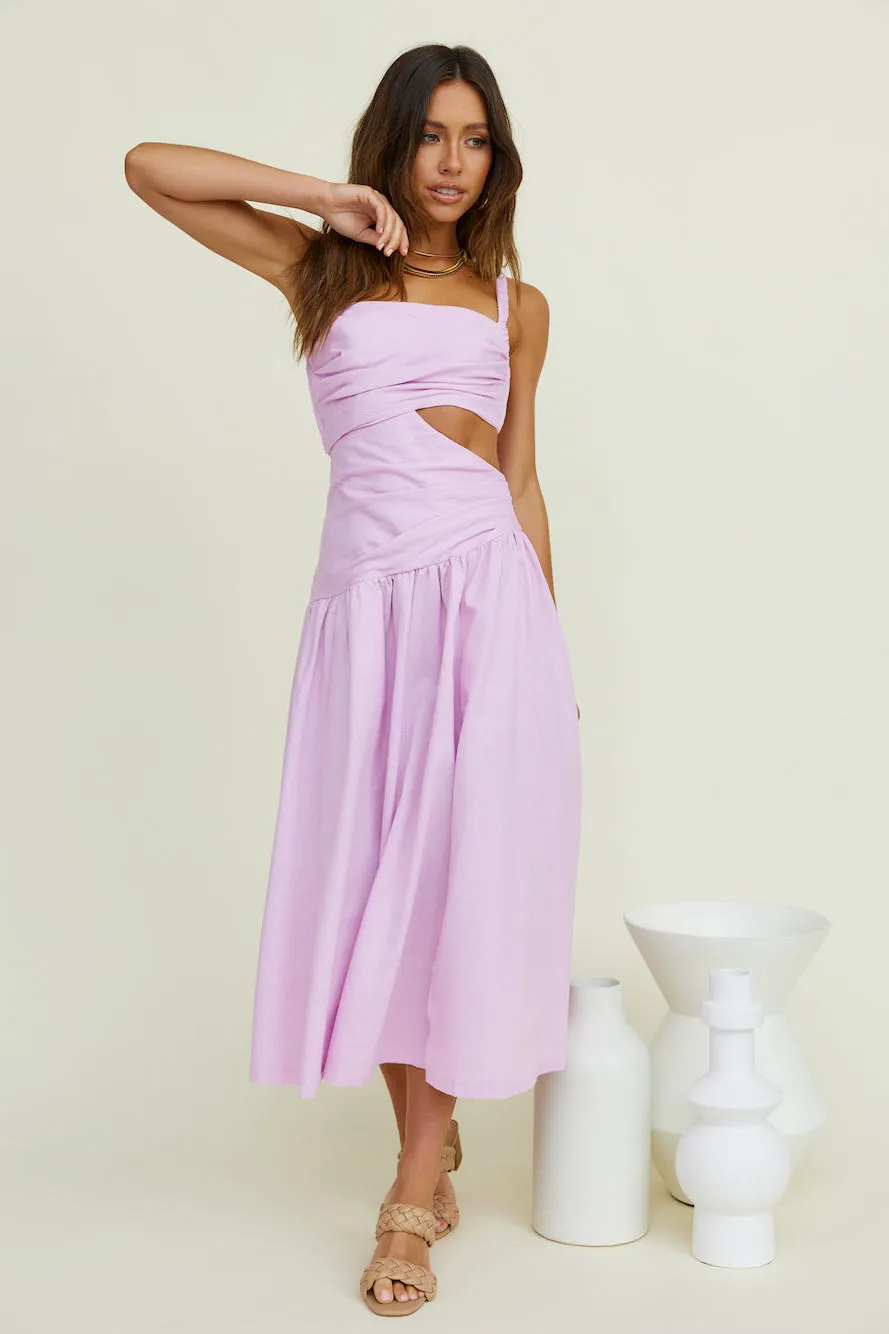 Autumn Warmth Maxi Dress Lilac