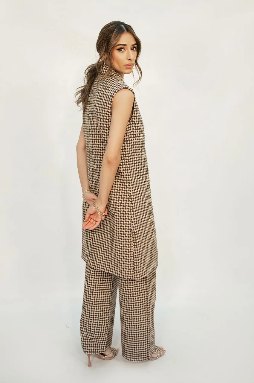 Autumn Winter '24 - Sofia Tweed Houndstooth Sleeveless Suit