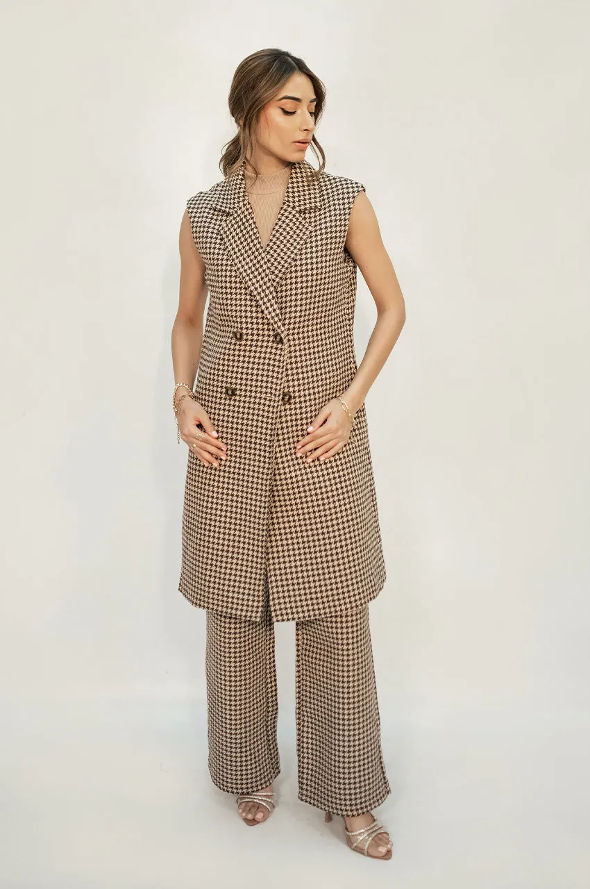 Autumn Winter '24 - Sofia Tweed Houndstooth Sleeveless Suit