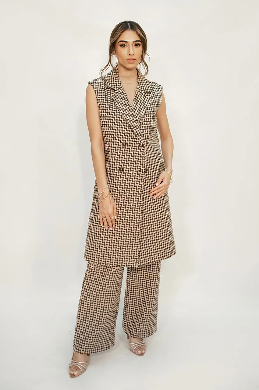 Autumn Winter '24 - Sofia Tweed Houndstooth Sleeveless Suit