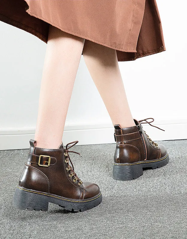 Autumn Winter Waterproof Ankle Boots