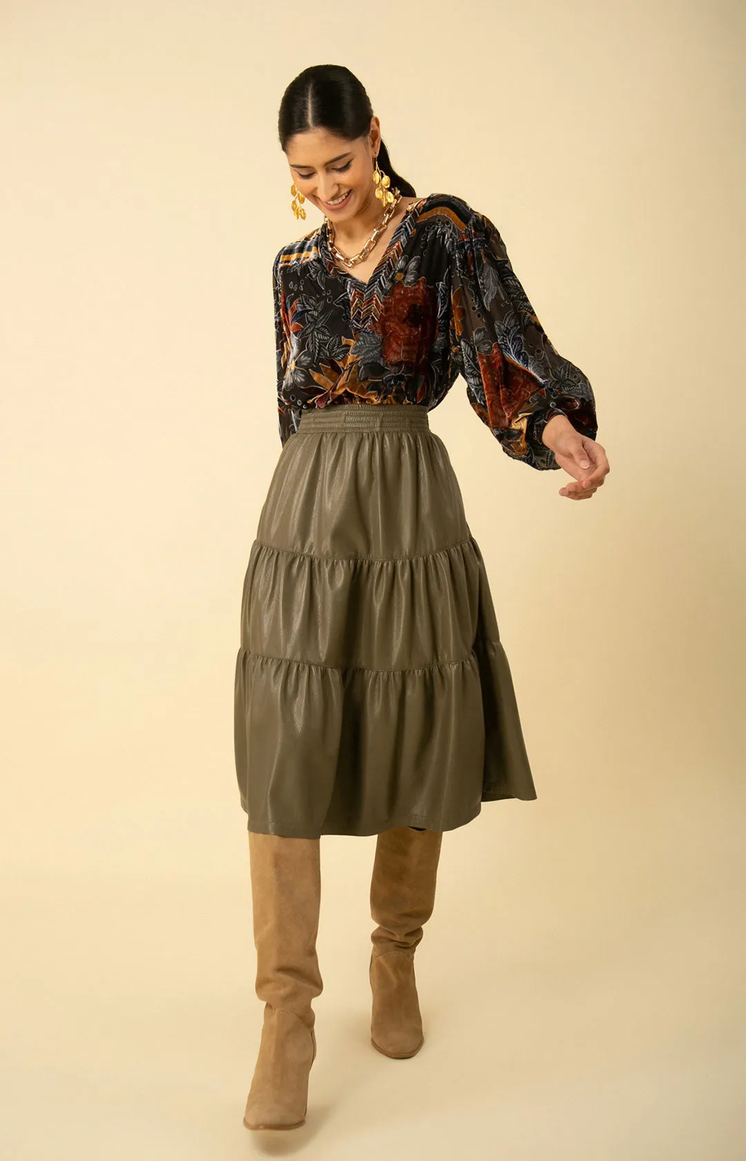 Avery Midi Length Skirt