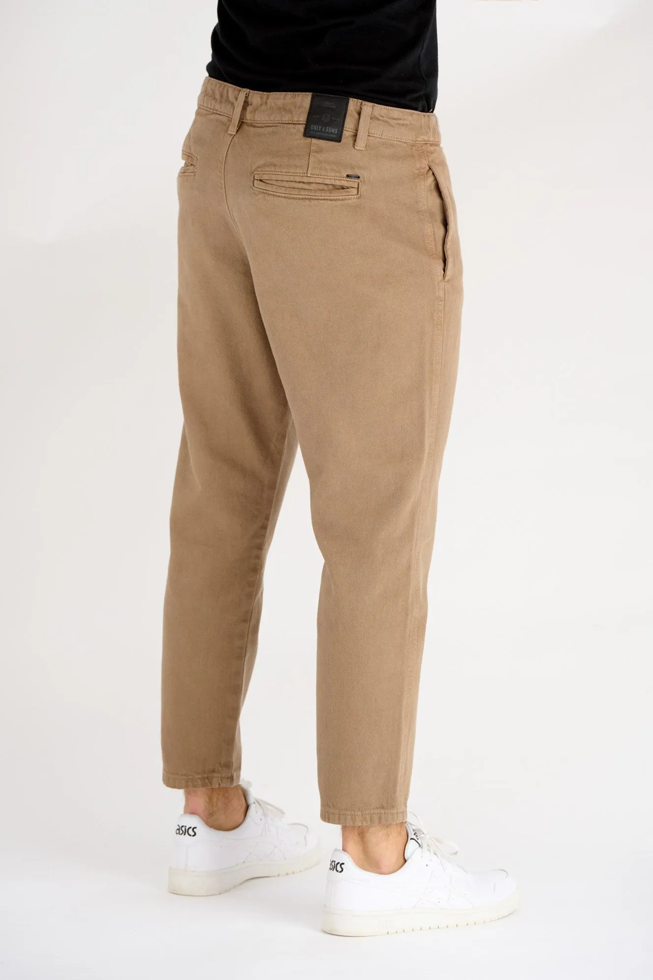 Avi Beam Chino Twill Pants - Shitake