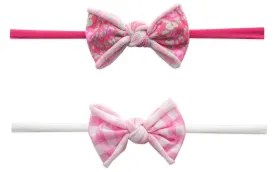 Baby Bling Pink Pack Mini 2pc Skinny Headband Set