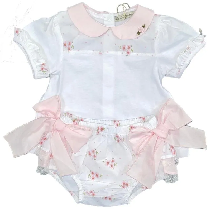 Baby Girls Floral Shortie Set