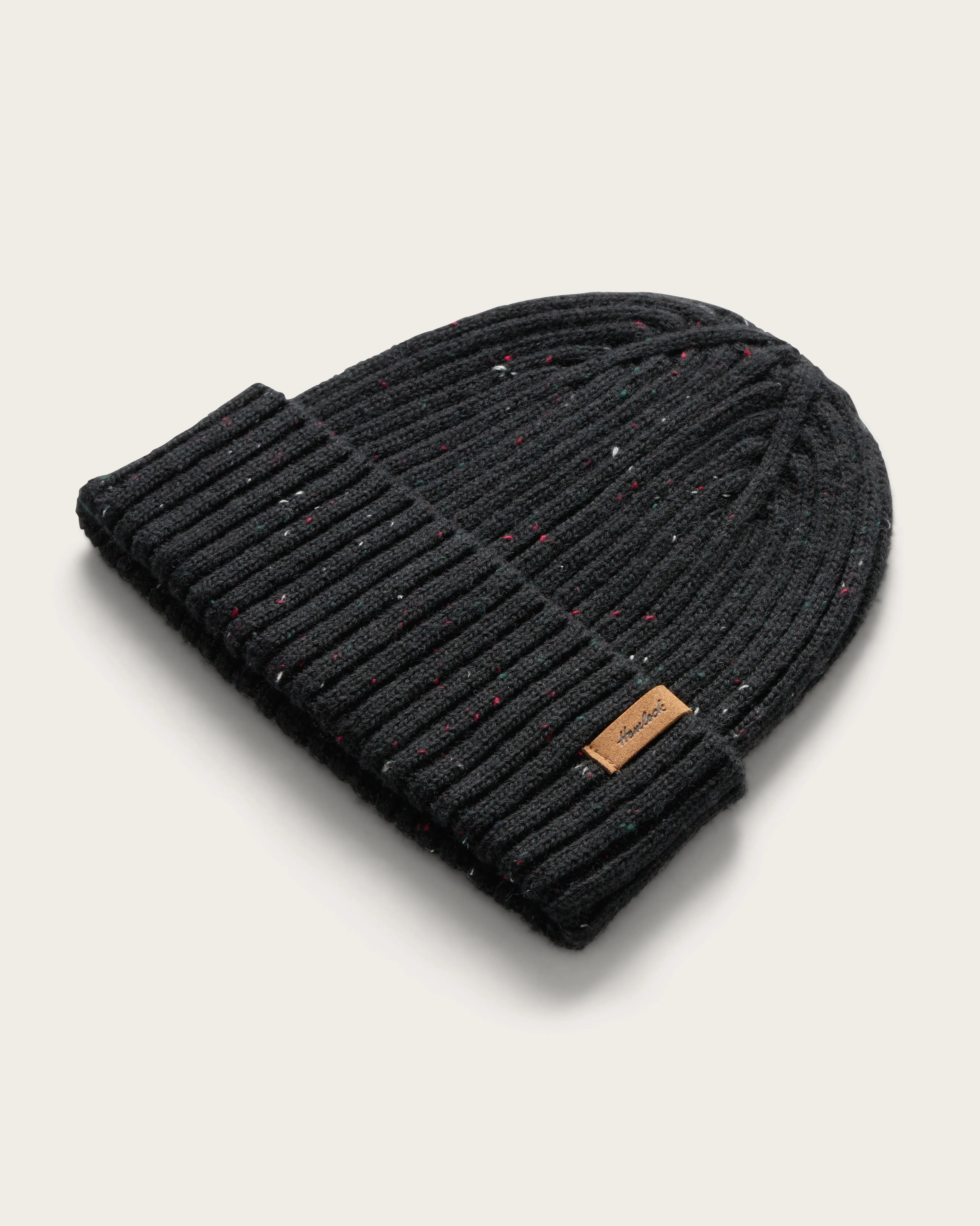 Baby Hawthorne Fleck Beanie in Black