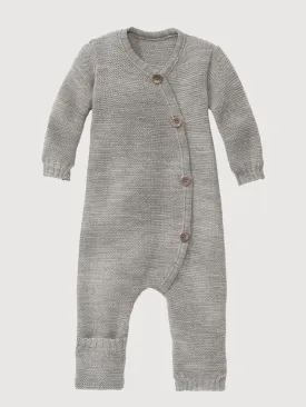 Baby Overall Knitted In Wool Grey | Disana