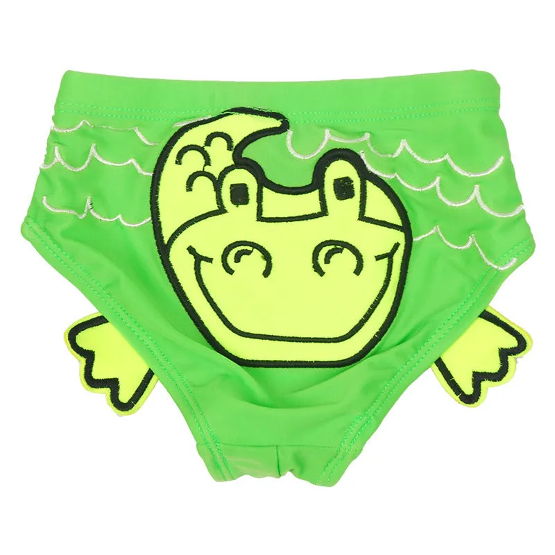 Baby Swimming Trunks Cute Embroidered Double Deck 1-3 Year Old Boys And Girls Learn Swimming Briefs Bathing Suit