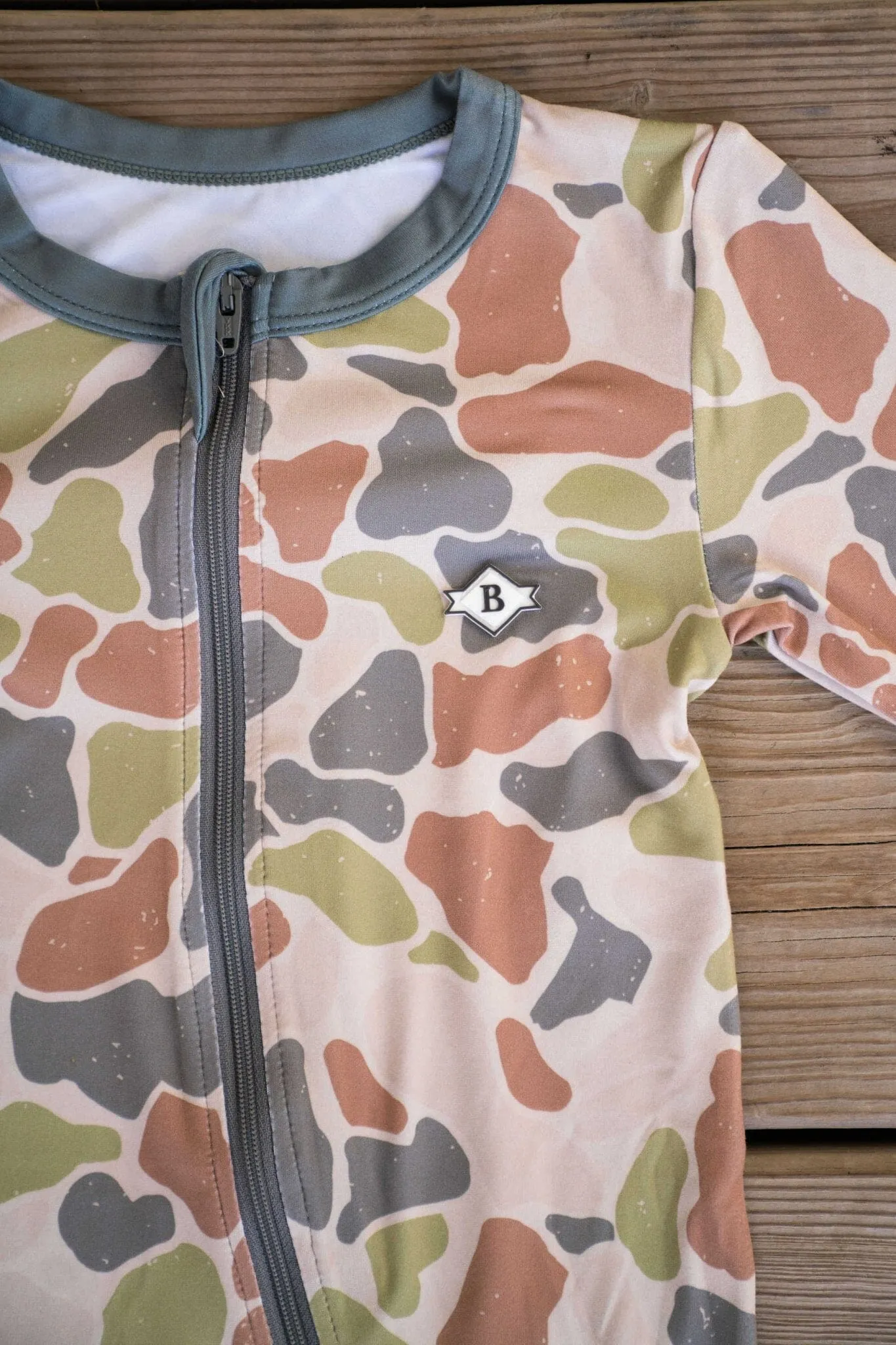 Baby Zip Up - Driftwood Camo