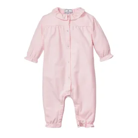 Baby's Flannel Madeline Romper in Pink