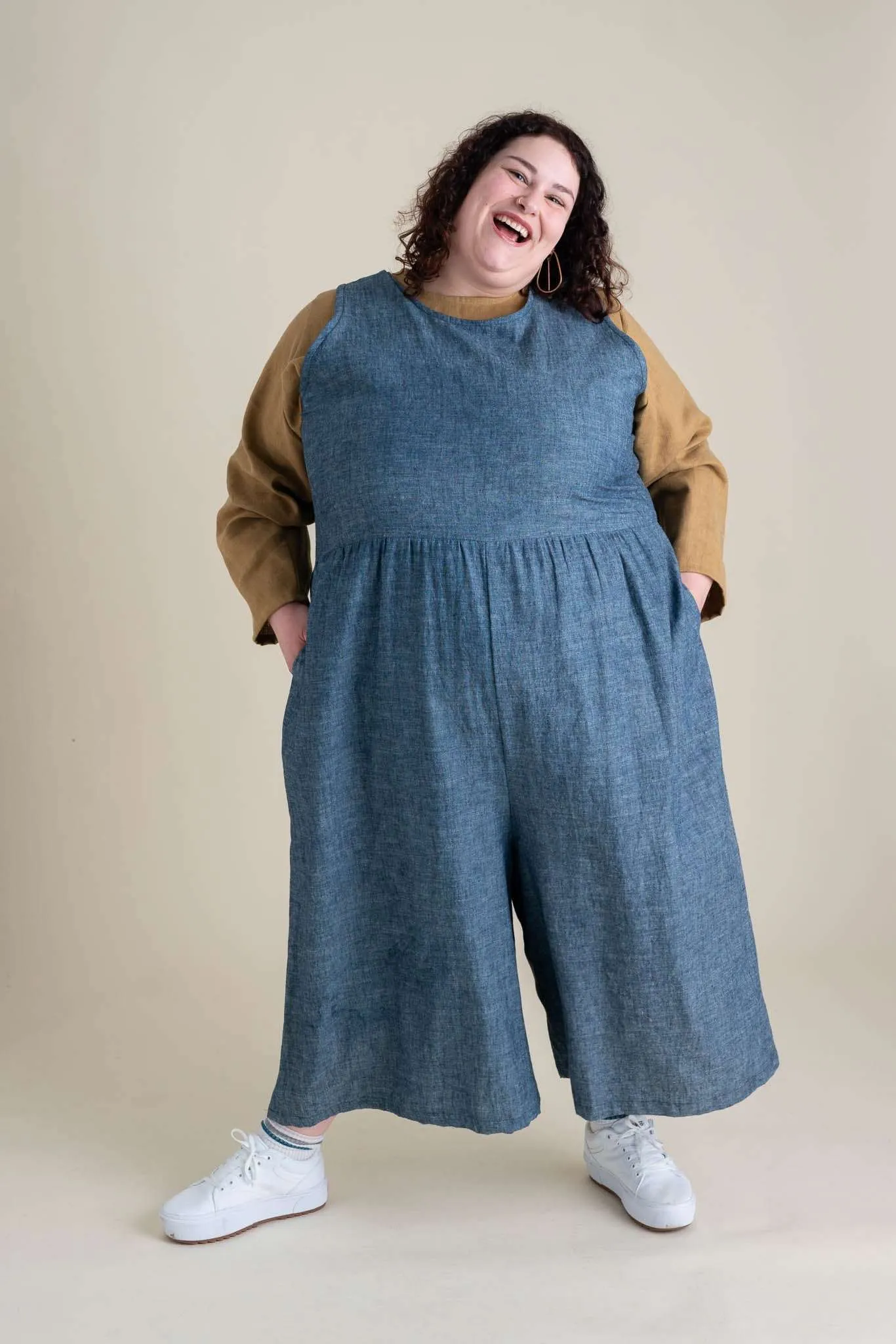 Backyard Jumpsuit in Indigo Chambray