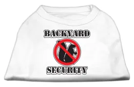 Backyard Security Screen Print Shirts White XXXL(20)