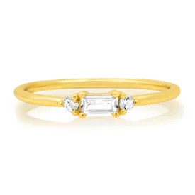 Baguette Ring, Gold