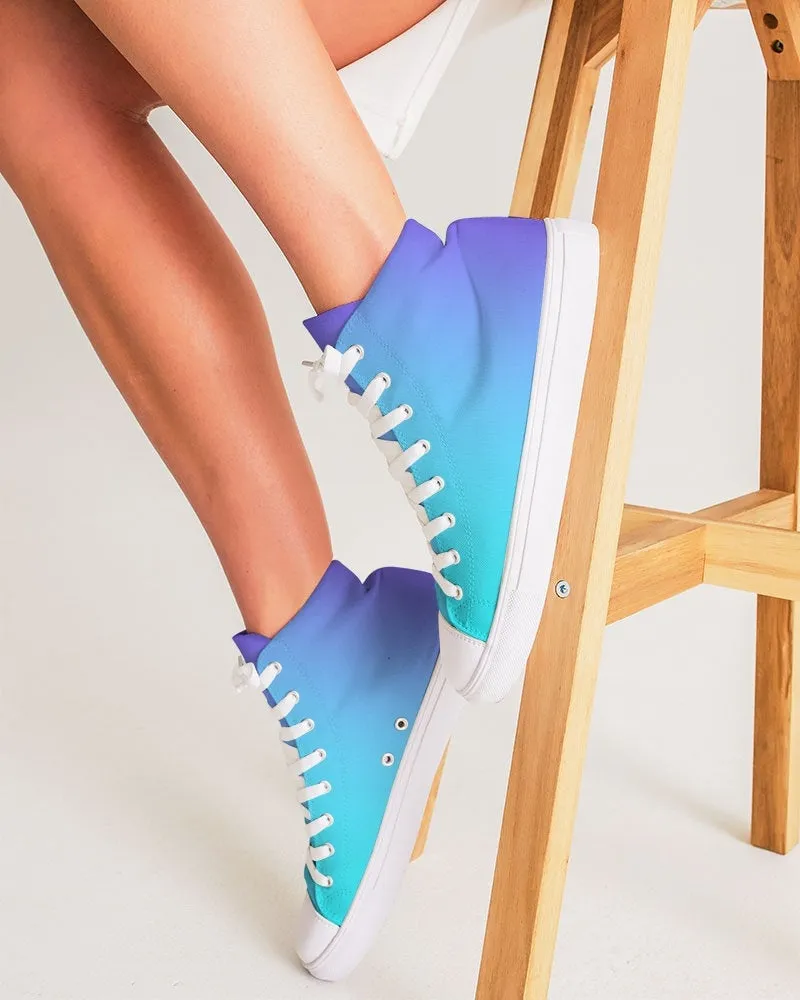 Bahama Blue Ombre Hightop Sneakers