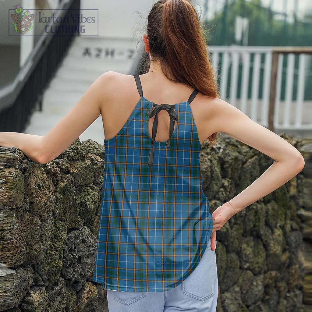 Bain Tartan Loose Halter Neck Camisole