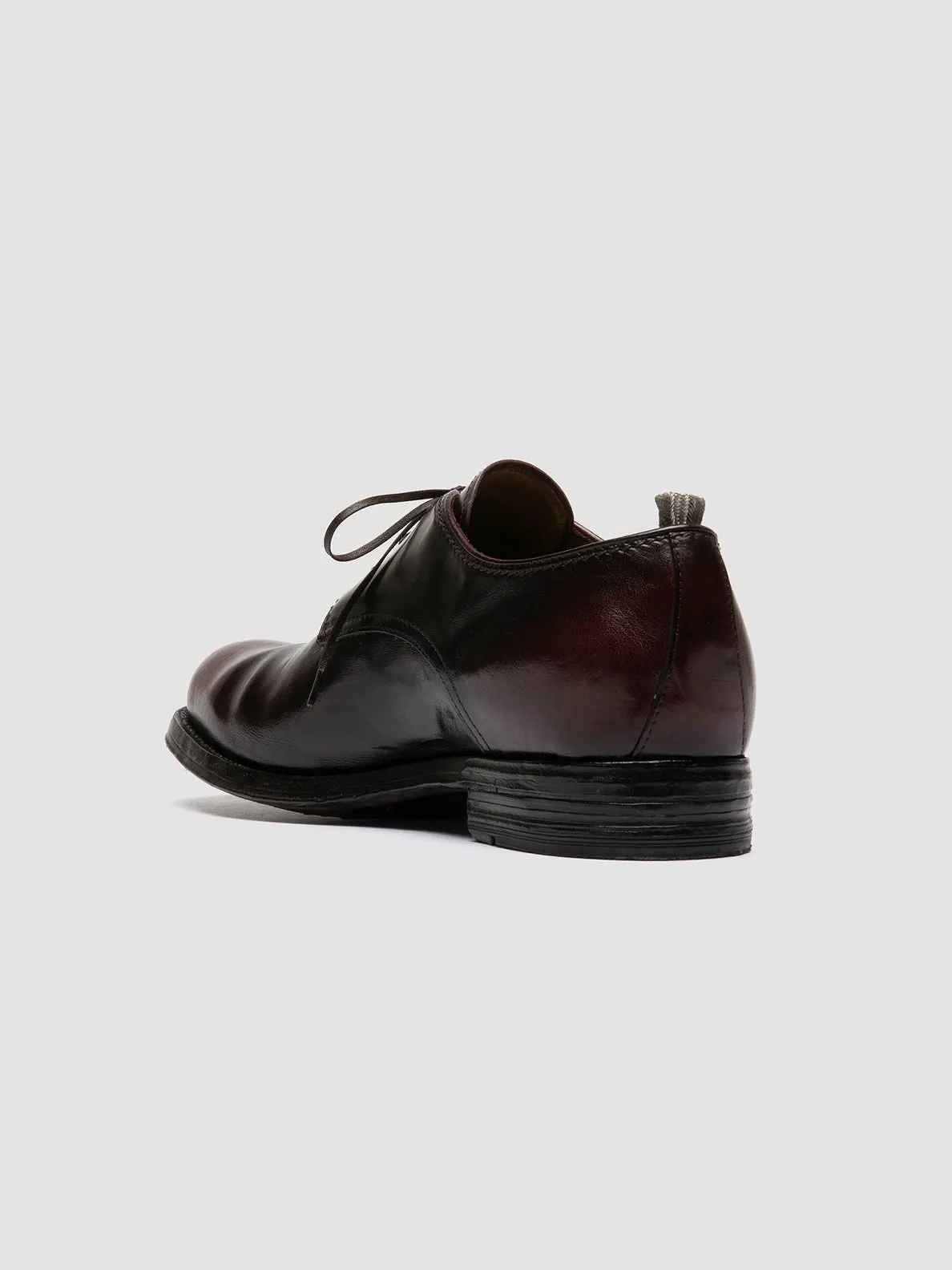 BALANCE 019 - Burgundy Leather Derby Shoes