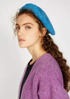 Ballybay Aran Beret - Blue