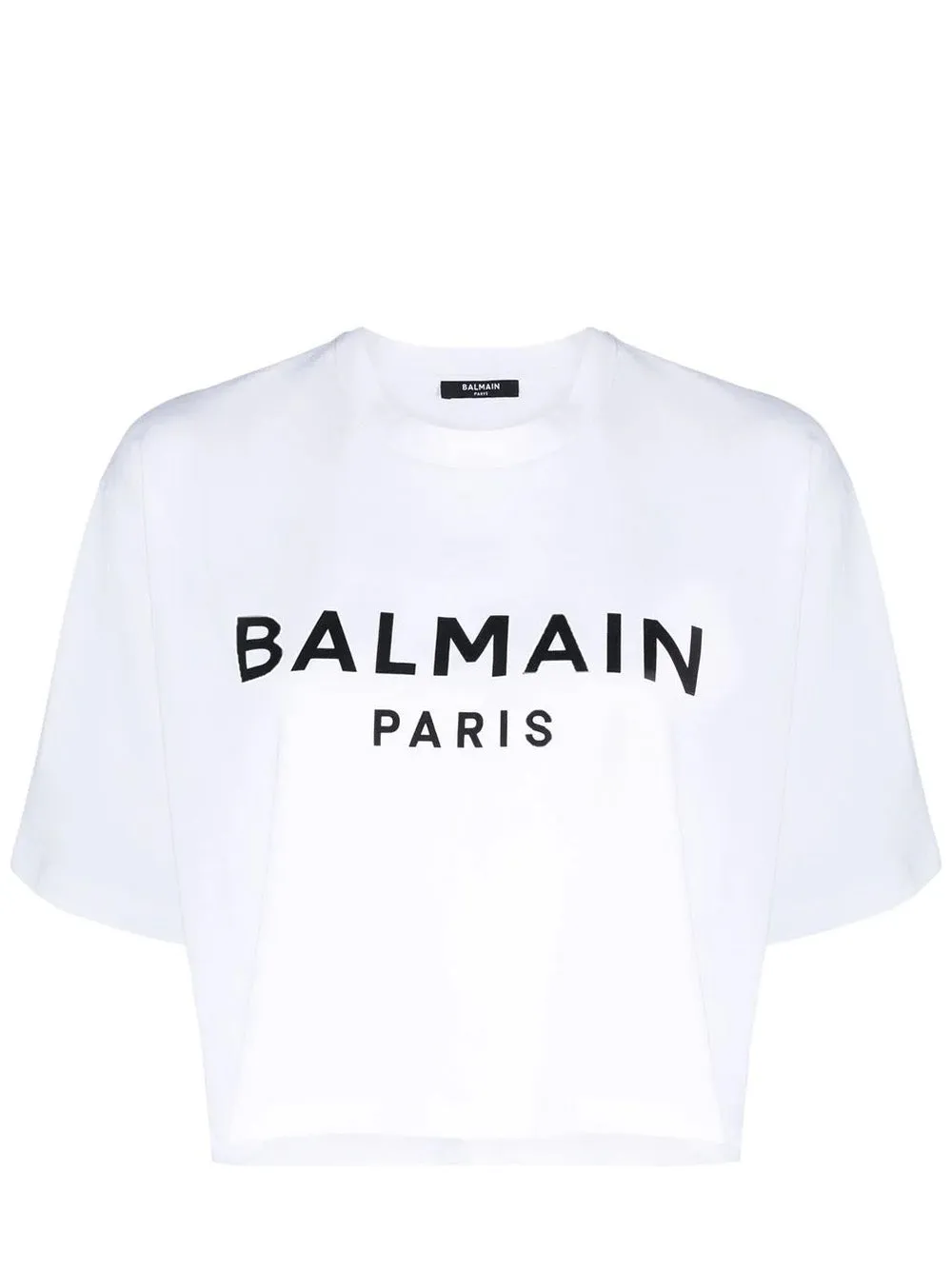 Balmain Printed Cropped T-Shirt