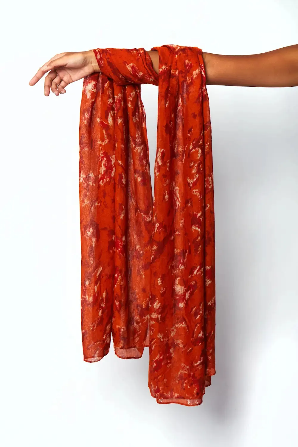 Bamboo Scarf-Matera Scarves Burnt Orange