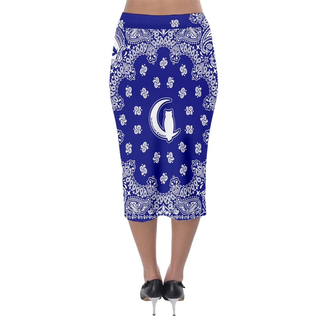 Bandana Cs'up Midi Pencil Skirt