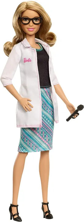 Barbie Eye Doctor Doll with Brunette Hair Eyeglasses and Exam Tool