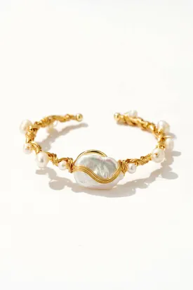 Baroque Freshwater Pearl Bangle