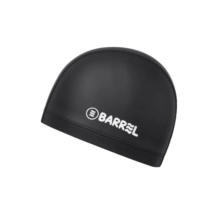 Barrel Kids Basic Silitex Swim Cap-BLACK