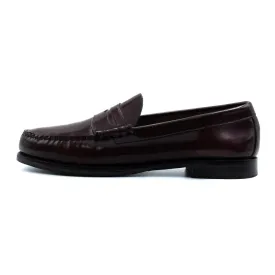 Bass Larson Weejuns Formal Slip Ons Leather Burgundy Colour For Men