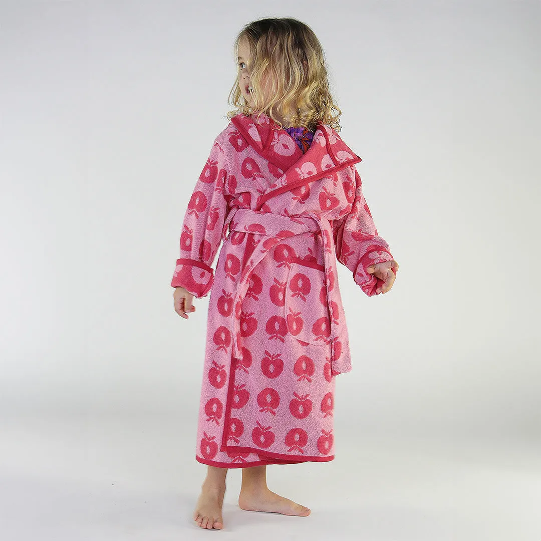 Bathrobe with apples