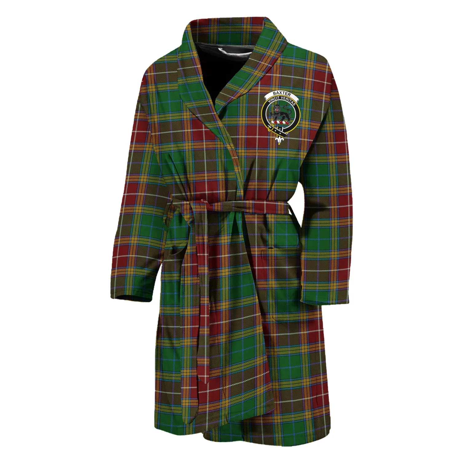 Baxter Tartan Bathrobe with Family Crest