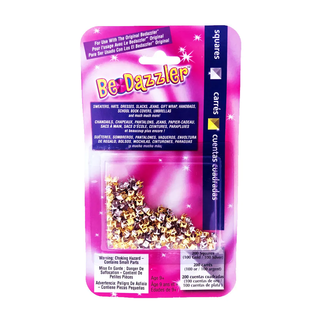 Be-Dazzler Refill - Gold and Silver - Square - 400 pieces