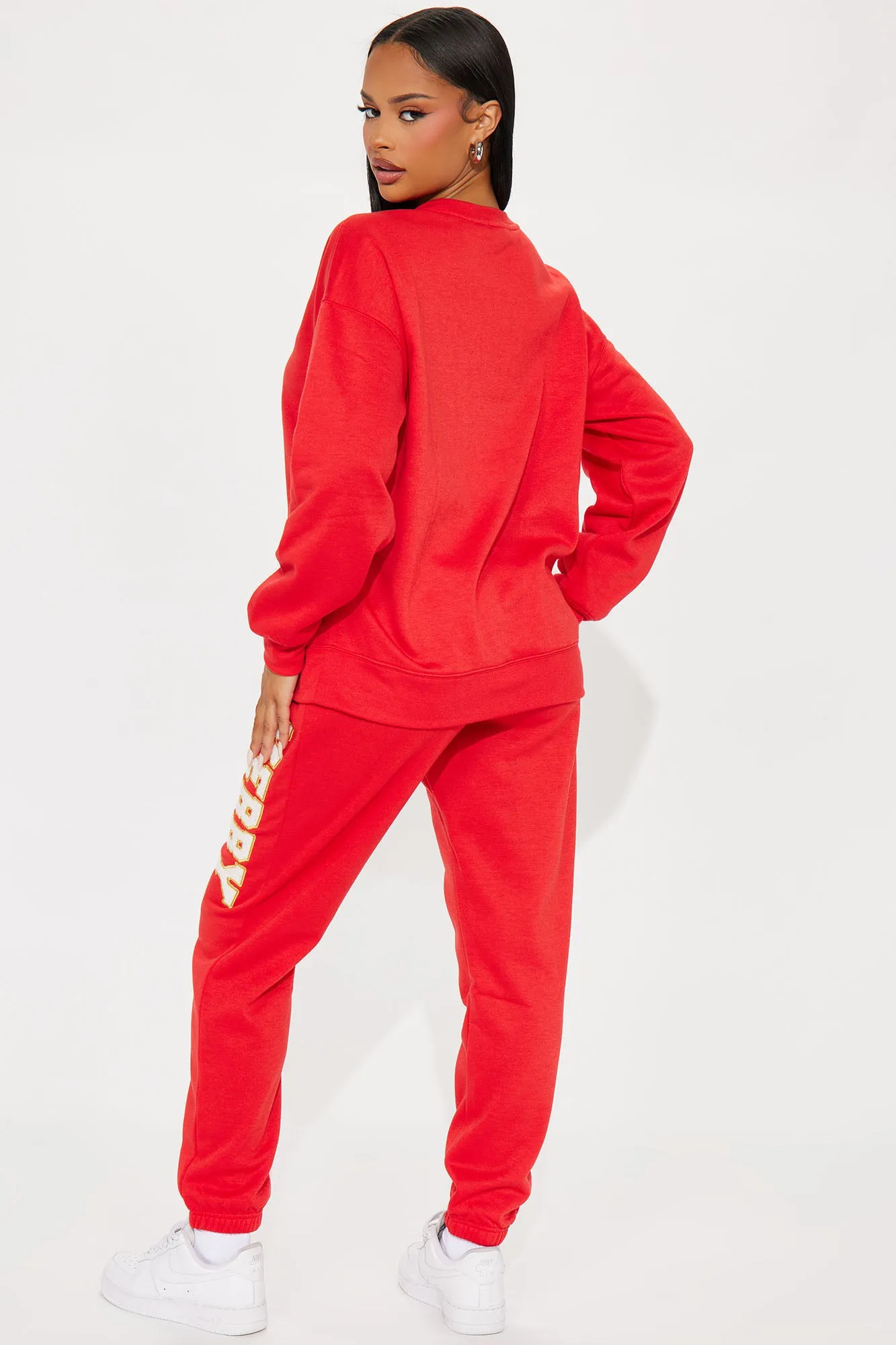 Be Merry Jogger Set - Red