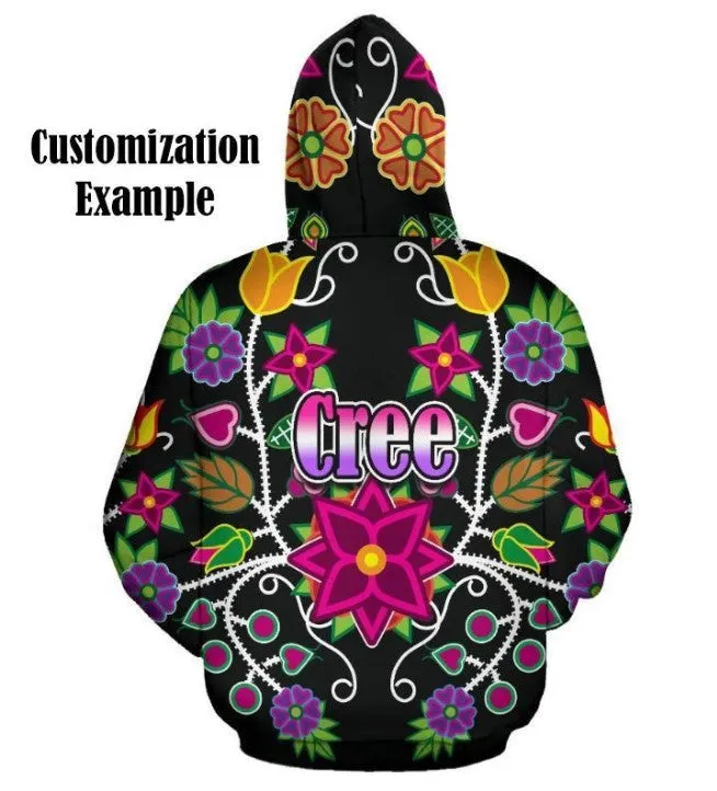 Beaded Nouveau Coal Men's Long Sleeve Fleece Hoodie