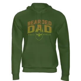 Bearded Dad Military Green Men's Hoodie